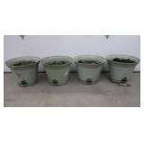 4 LARGE FLOWER POTS