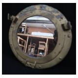 BRASS PORT HOLE MIRROR
