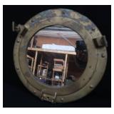 BRASS PORT HOLE MIRROR