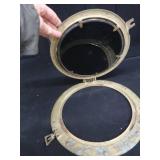 BRASS PORT HOLE MIRROR