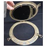 BRASS PORT HOLE MIRROR