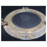 BRASS PORT HOLE MIRROR