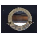 BRASS PORT HOLE MIRROR