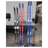 3 SETS OF JUNIOR CROSSCOUNTRY SKIS