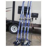 2 SETS ADULT CROSS COUNTRY SKIS