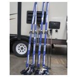 2 SETS ADULT CROSS COUNTRY SKIS