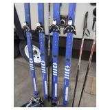 2 SETS ADULT CROSS COUNTRY SKIS