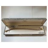 Diamond Accent Bracelet 18kt Gold Over Sterling Silver 7.5in