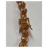 Diamond Accent Bracelet 18kt Gold Over Sterling Silver 7.5in