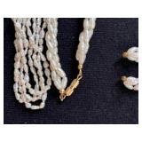 Lot of Seed Pearl Necklaces, Bracelets, and Earrings