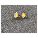 14K Gold Stud Earrings 1.06 Grams