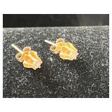 14K Gold Stud Earrings 1.06 Grams