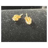 14K Gold Stud Earrings 1.06 Grams