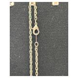 Sterling Silver Quartz and Onyx Pendant Necklaces