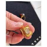 Lot of 3 Lone Ranger 1940s Atom Bomb Premium Rings