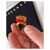 Lot of 3 Lone Ranger 1940s Atom Bomb Premium Rings