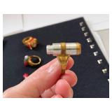 Lot of 3 Lone Ranger 1940s Atom Bomb Premium Rings