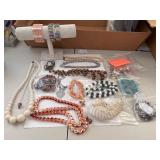 Collection of Fashion Jewelry Necklaces, Bracelets, and Earrings