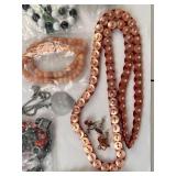 Collection of Fashion Jewelry Necklaces, Bracelets, and Earrings