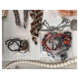 Collection of Fashion Jewelry Necklaces, Bracelets, and Earrings