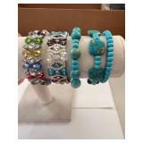 Collection of Fashion Jewelry Necklaces, Bracelets, and Earrings