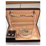 Lot of Freshwater Cultured Pearl Jewelry with Necklaces, Bracelets, and Earrings