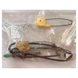 Collection of Vintage Pins and Tie Clips with Enamel Badges and Nurse Name Pin