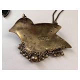 Set of 5 Ethnic and Ornate Necklaces with Cross and Owl Pendants