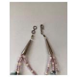 Collection of 7 Vintage Beaded and Shell Necklaces with Religious and Animal Charms