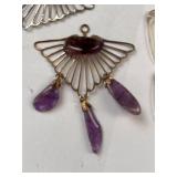 Collection of Vintage Costume Jewelry and Accessories with Case