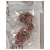 Large Assorted Costume Jewelry Collection with Earrings, Brooches, and Accessories