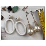 Large Assorted Costume Jewelry Collection with Earrings, Brooches, and Accessories