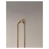 Gold Tone Pendant Necklace and Stud Earring Set with Clear Stones in Gift Box