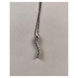 Stauer Diamond Spike Pendant Necklace in Original Box