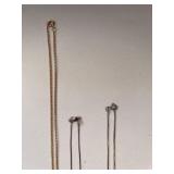 Set of 3 Necklaces and 1 Pair Snowflake Earrings with Gift Boxes