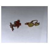 Costume Jewelry Lot with Dragons Breath Clip Earrings, Brooches, Rings, and Necklaces