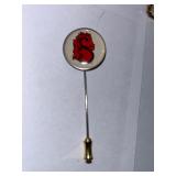 Costume Jewelry Lot with Dragons Breath Clip Earrings, Brooches, Rings, and Necklaces