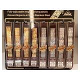 Display Card of 10 Vintage Adjusto-Flex Watch Bands by Regal