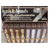 Set of 8 Adjusto-Flex Regal II Stainless Steel Watch Bands in Package