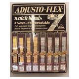 Adjusto-Flex Display Set of 8 Regal II Stainless Steel Watch Bands