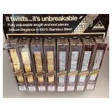 Adjusto-Flex Display Set of 8 Regal II Stainless Steel Watch Bands