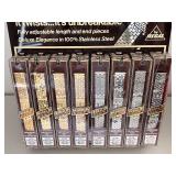 Display of 8 Adjusto-Flex Stainless Steel Watch Bands by Regal