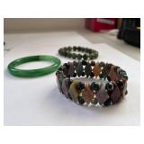 Lot of 5 Jade Bracelets - Bangles and Bead Styles