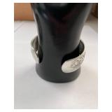 Samuel Kirk & Son Sterling Silver Flower of the Month June Rose Cuff Bracelet with Box