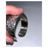 Samuel Kirk & Son Sterling Silver Flower of the Month June Rose Cuff Bracelet with Box