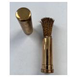 Vintage Collectibles Lot with Lone Ranger Pedometer, Brass Brush, Anchor Items, and US Compact