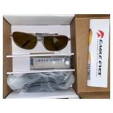 Collection of 3 Vintage Sunglasses with Cases and Eagle Eyes Navigator Kit