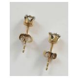 10K Gold Diamond Stud Earrings from JCPenney