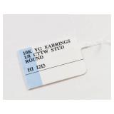 10K Gold Diamond Stud Earrings from JCPenney