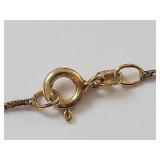 18 KT Gold Over Sterling Silver Genuine Emerald Diamond Necklace & Earrings Set